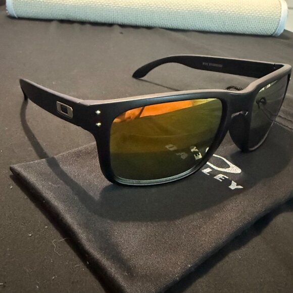 Oakley Other - Oakley Holbrook Mens Sunglasses 9102 Gold Reflective Lenses